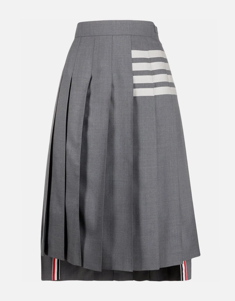 Thom Browne ウールプリーツミディスカート () IFCHIC.COM