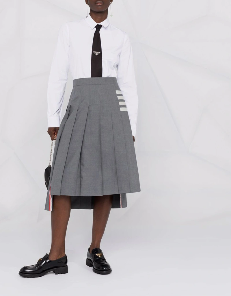 Thom Browne ウールプリーツミディスカート () IFCHIC.COM
