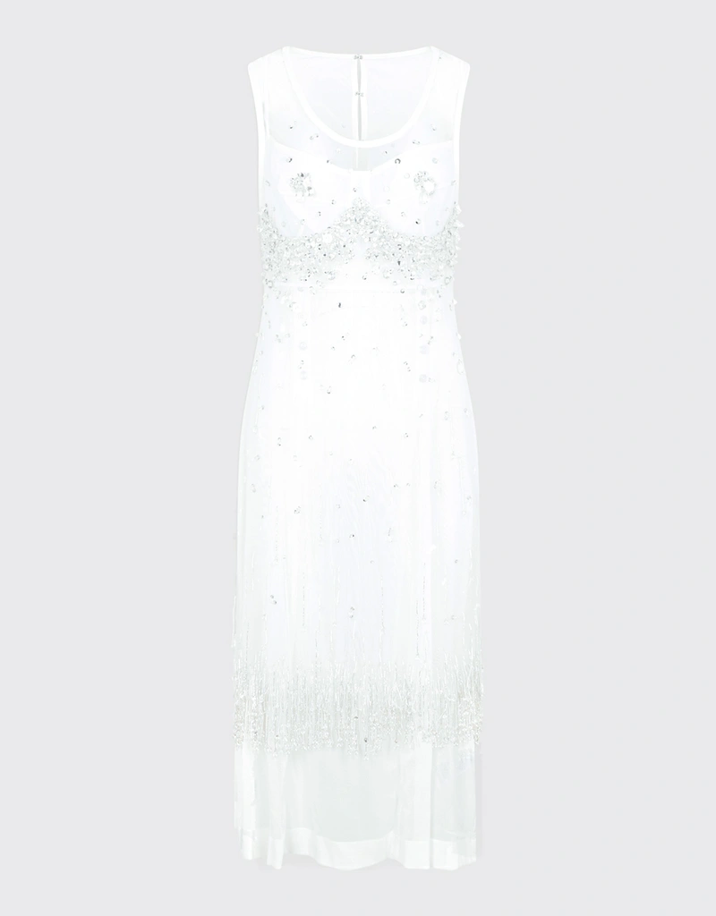 Bottega Veneta Crystal Beads Embellishment Party Dress (All New In)  IFCHIC.COM