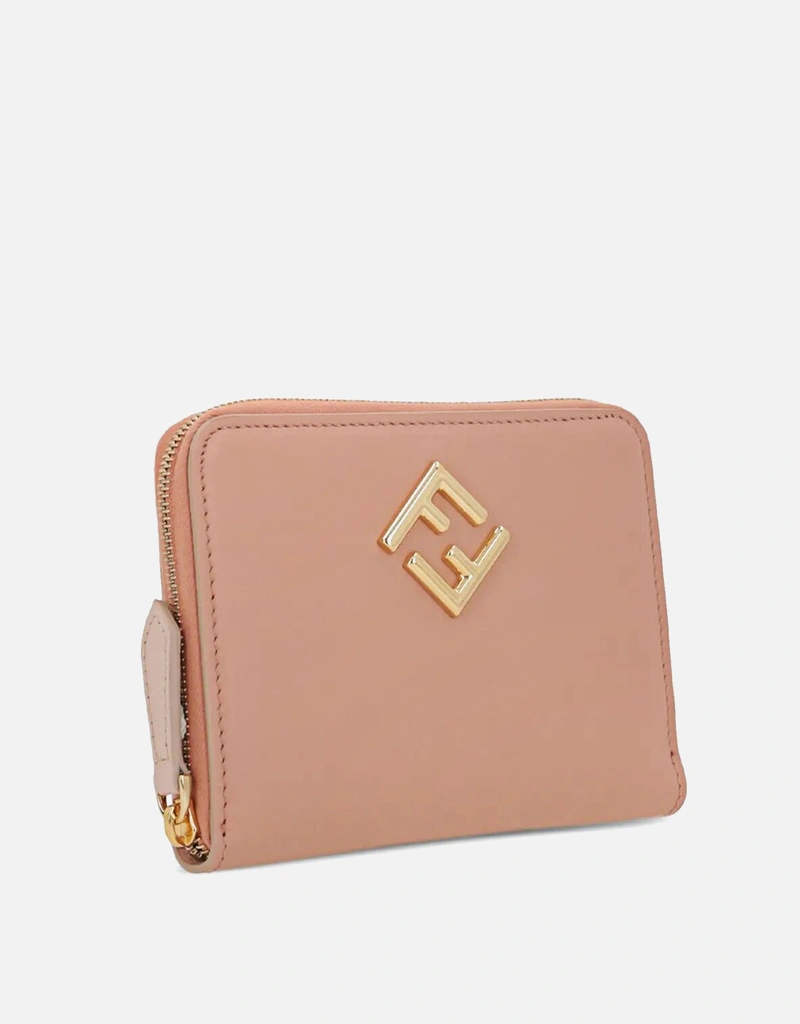 Fendi FF Diamonds Medium Calfskin Zip Around Wallet (財布とカード