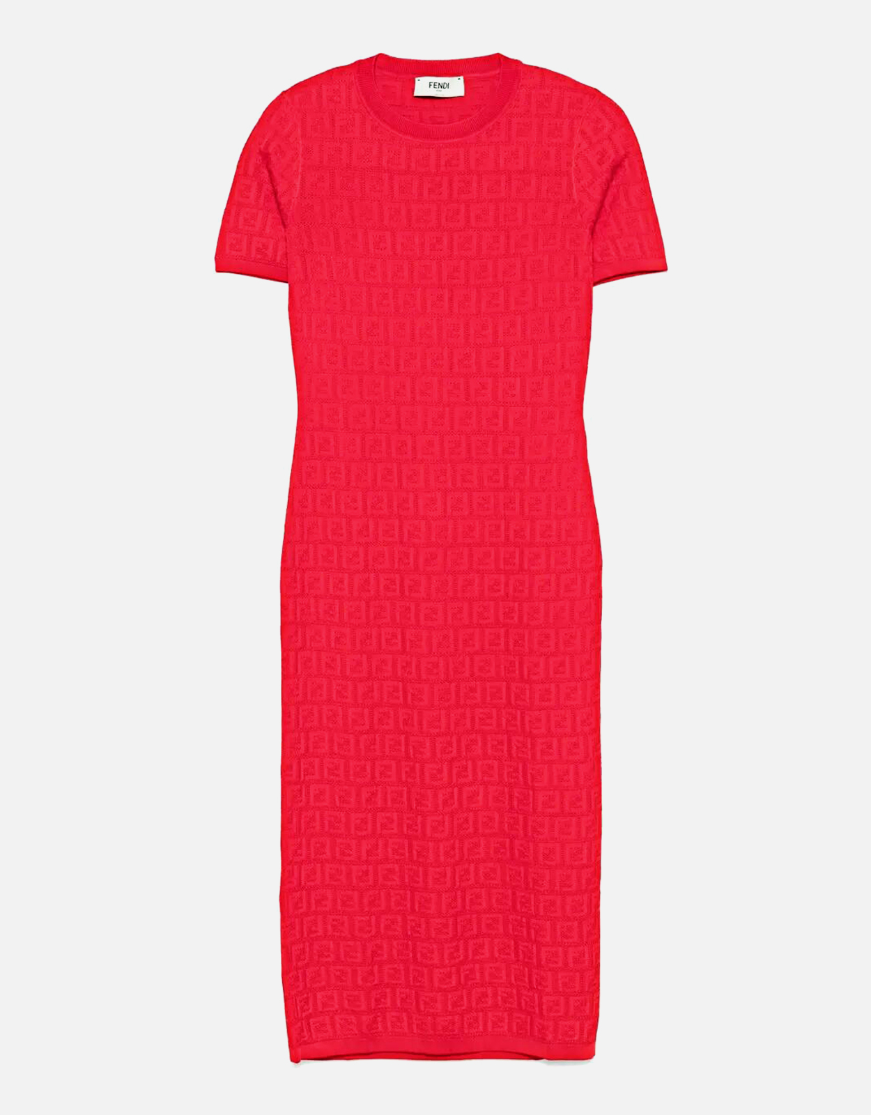 FENDI Fendi FF Short Sleeved Knitted Midi Dress - IT 40　フェンディ FF 半袖ニット ミディドレス - IT 40
