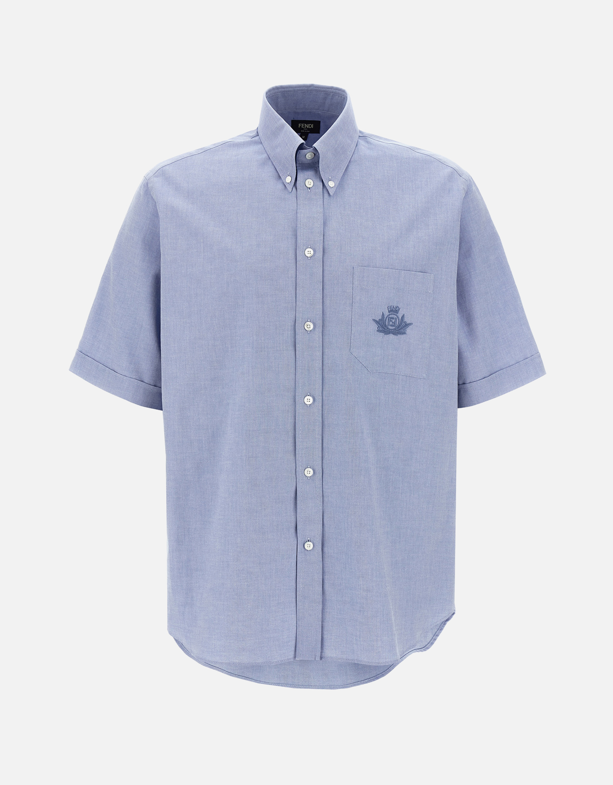FENDI Fendi Men's Fendi Crest Cotton Shirt - L　フェンディ メンズ フェンディ クレスト コットン シャツ - L