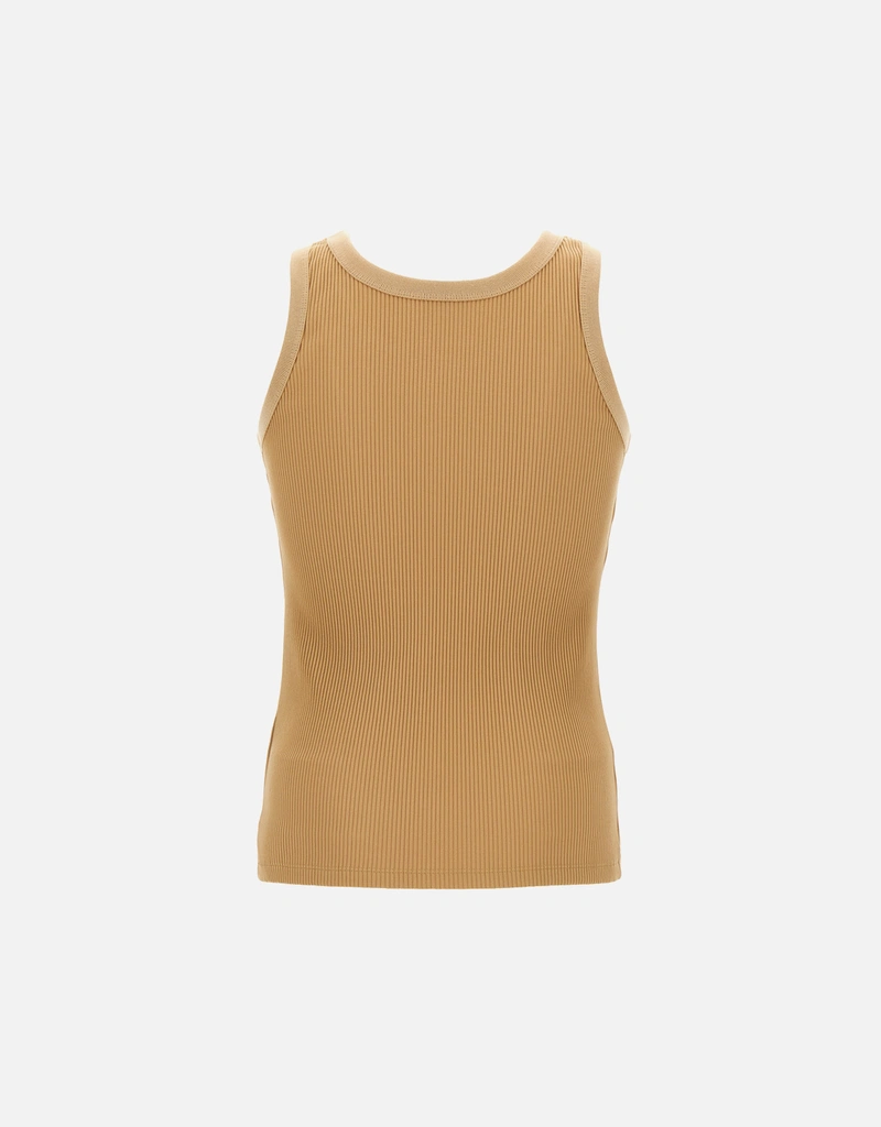 Fendi Men's Fendi Crest Ribbed Tank Top () IFCHIC.COM