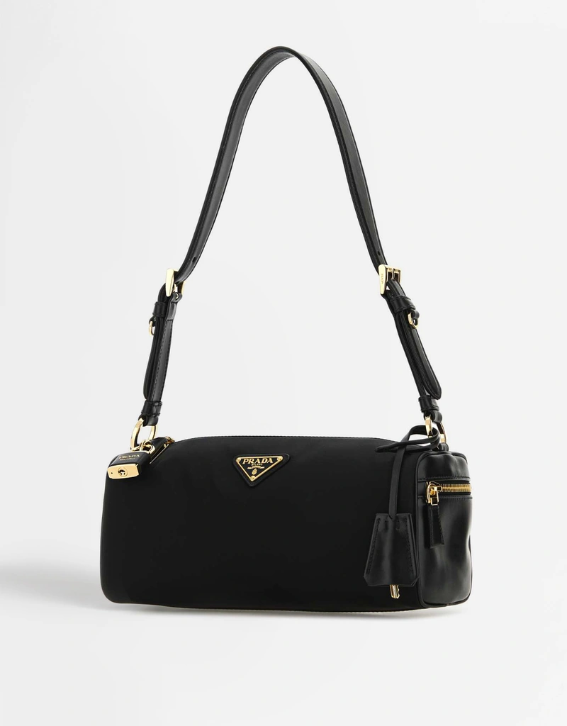 Prada ミディアム リナイロン＆レザー ショルダーバッグ () IFCHIC.COM
