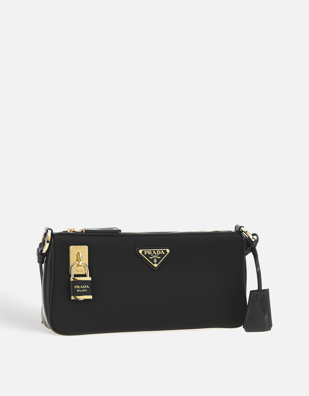 PRADA　ナイロンショルダーバッグ　イタリア製　黒　 RG531 Prada 小型リサイクルナイロンショルダーバッグ () IFCHIC.COM