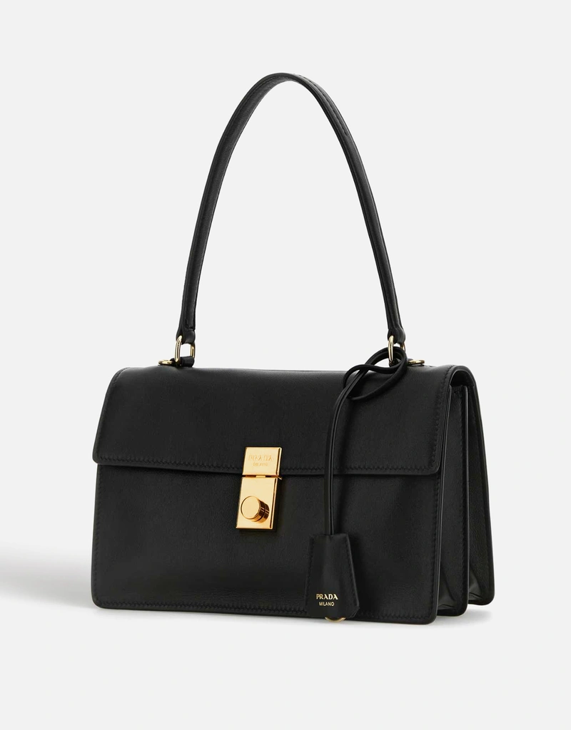 Prada ナッパレザー フラップトップハンドバッグ () IFCHIC.COM