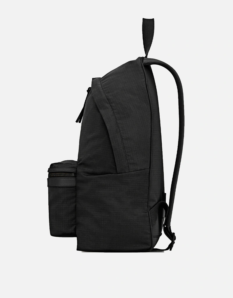 【yokohama】SAINT LAURENT バックパック シティ バックパック（ナイロンキャンバス＆レザー） ブラック | Saint