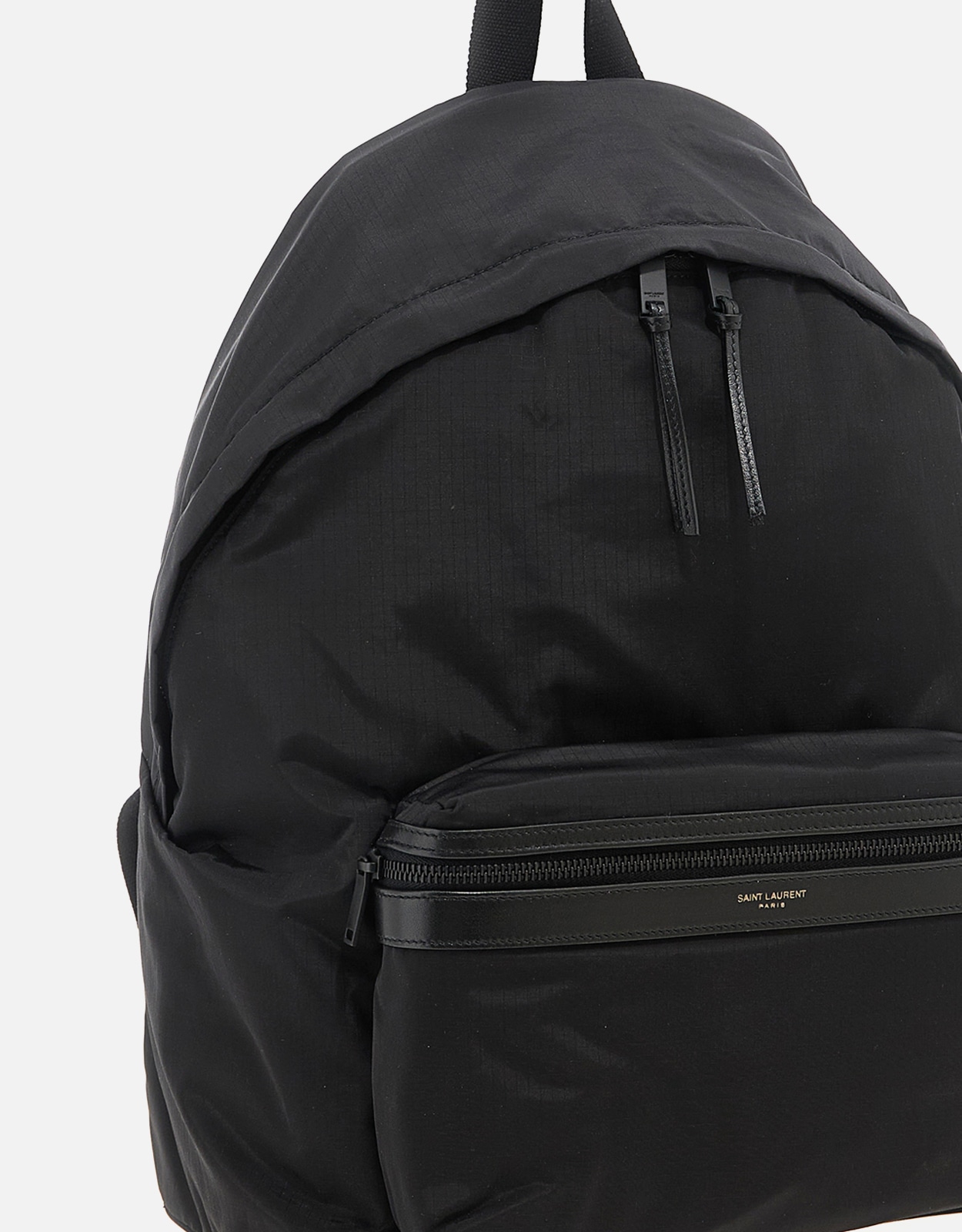 【yokohama】SAINT LAURENT バックパック シティ バックパック（ナイロンキャンバス＆レザー） ブラック | Saint