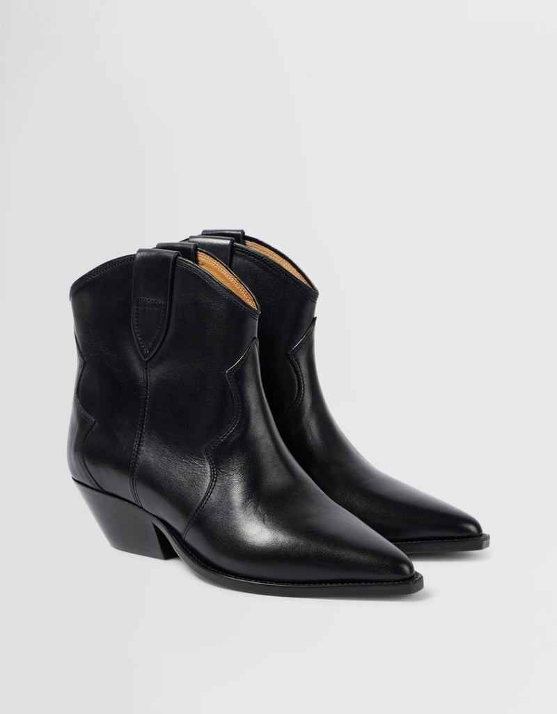 Rare ISABEL MARANT スタッズ ウエスタンショートブーツ 37 Isabel Marant Dewina Calf Leather アンクルブーツ (ブーツ) IFCHIC.COM