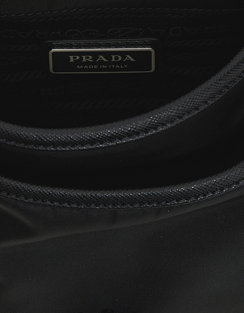 Prada ユニセックス ロゴ入りリナイロン クロスボディバッグ
