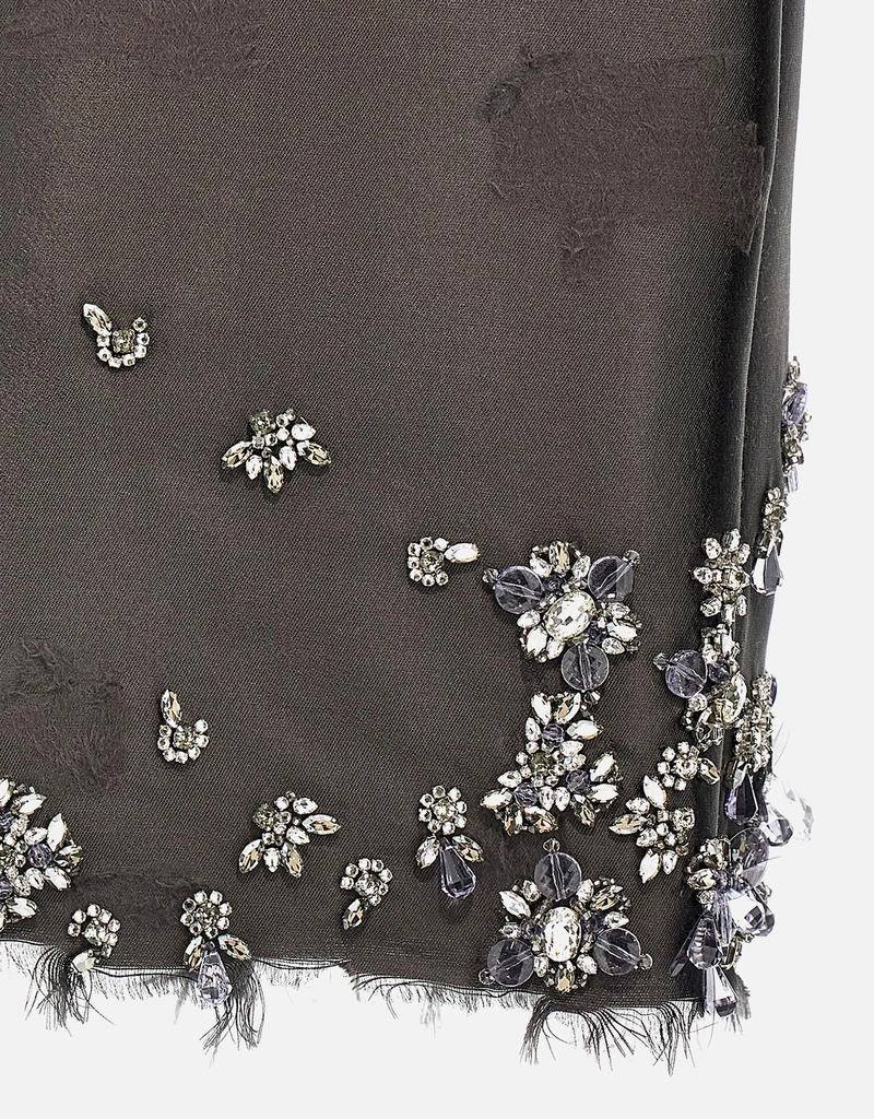 Prada シルクとウールのジュエルスカート () IFCHIC.COM