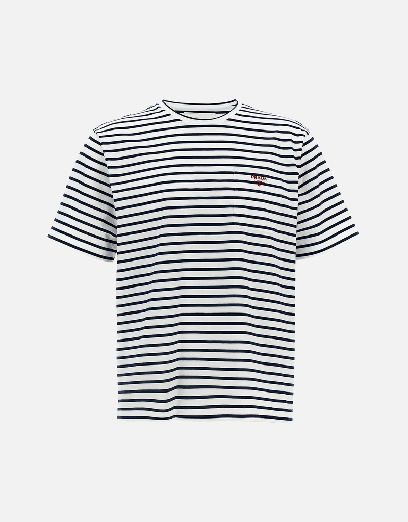 Prada ロゴ刺繍Tシャツ () IFCHIC.COM