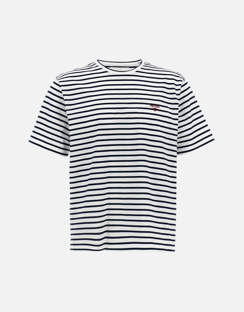 Prada ロゴ刺繍Tシャツ () IFCHIC.COM