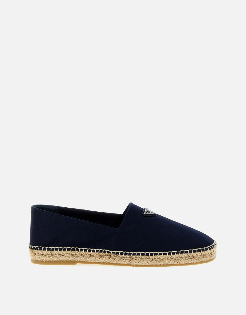 Prada メンズ ロゴ コットン エスパドリーユ () IFCHIC.COM