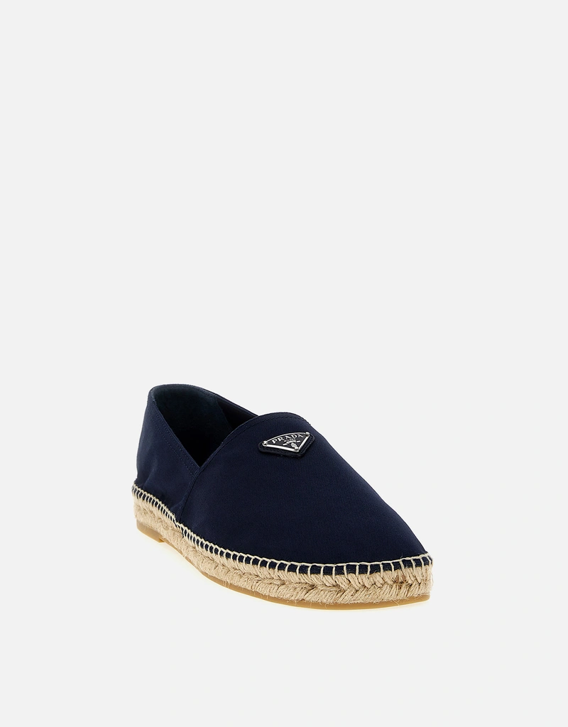 Prada メンズ ロゴ コットン エスパドリーユ () IFCHIC.COM