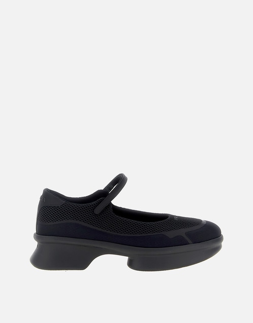 Prada ロゴ入りメッシュバレエフラットシューズ () IFCHIC.COM
