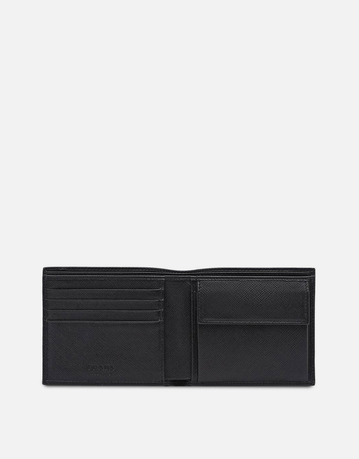 Prada メンズ サフィアーノレザー 二つ折り財布 (Wallets and Small