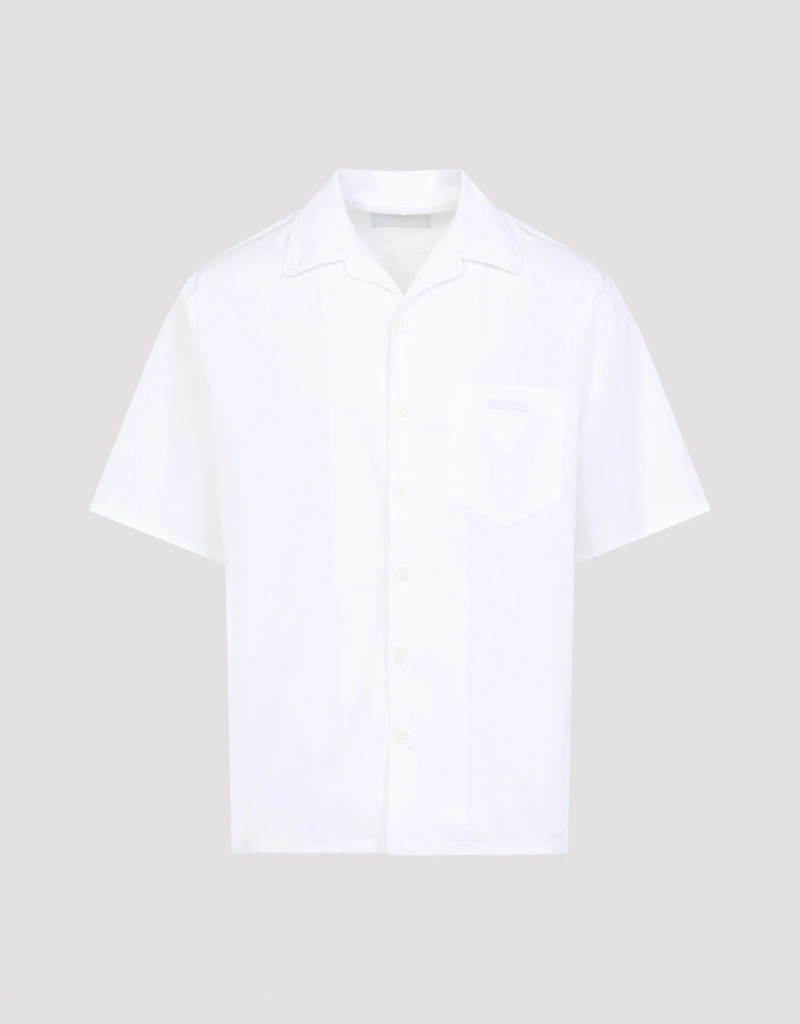 PRADA コットンシャツ ホワイト PRADA 25ss ワイヤー コットンシャツ