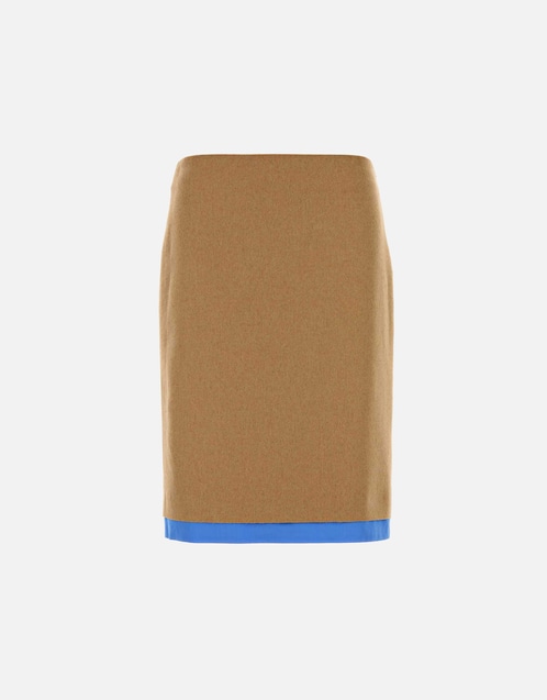 Lotus Midi Skirt - Camel