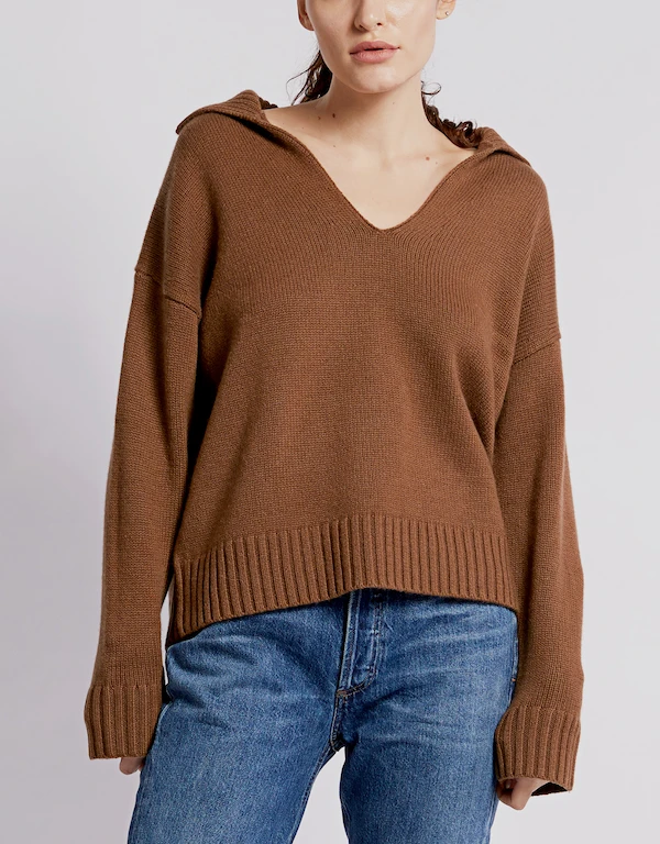 Julie Cashmere V-neck Sweater