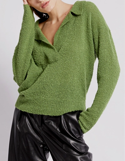 Rosario Oversized Boucle Knitted Top
