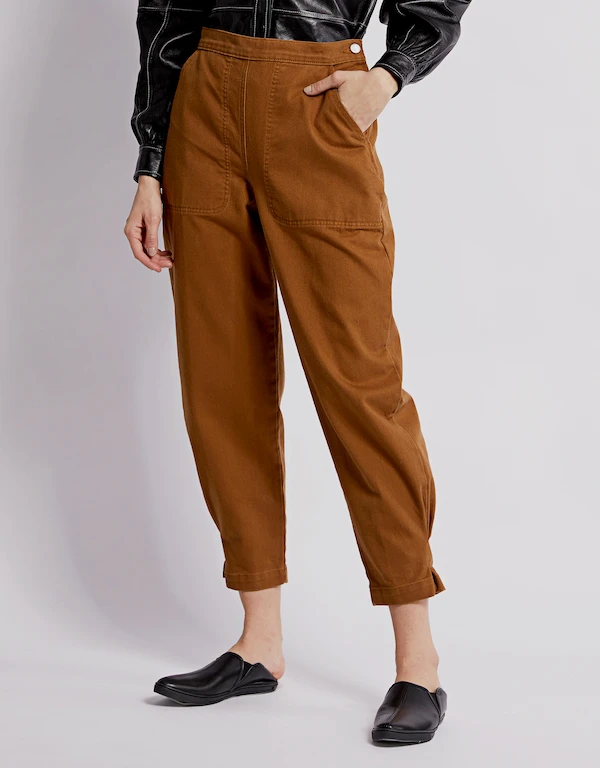 Transit High-rise Tapered Jeans