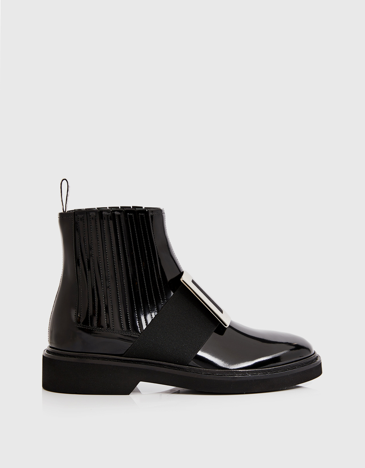 Roger Vivier Viv' Rangers Leather Metal Buckle Chelsea アンクル