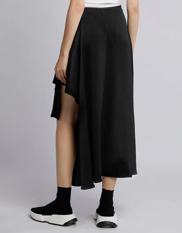 Ellery Faintest Sound Asymmetric Draped Maxi Skirt 