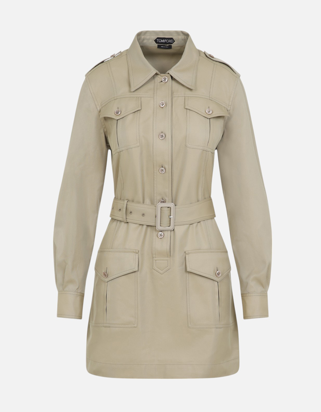 Tom Ford Safari Cotton Silk Mini Dress – IT 40