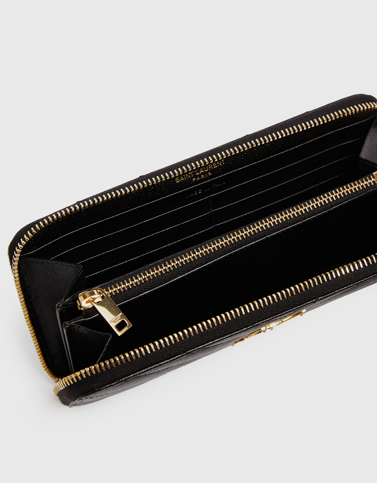 Saint Laurent Cassandre Matelassé Grain Calfskin Zip Around Wallet Saint Laurent Cassandre Matelassé Grain Calfskin Zip Around Wallet