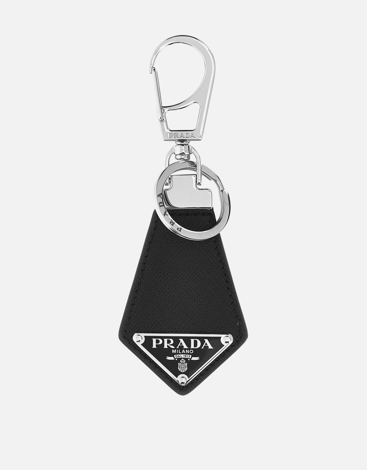 Prada メンズ サフィアーノレザー ロゴ キーリング () IFCHIC.COM