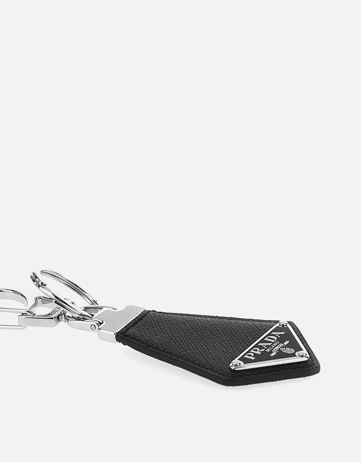 Prada メンズ サフィアーノレザー ロゴ キーリング () IFCHIC.COM