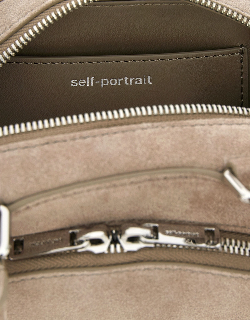 Self-Portrait チャーム付きスエードミニショルダーバッグ () IFCHIC.COM