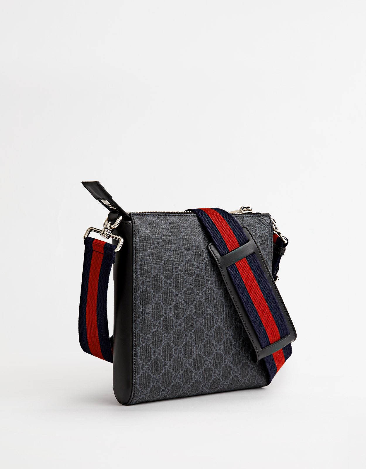 Gucci Men's GG Supreme Small Canvas Crossbody Messenger Bag
