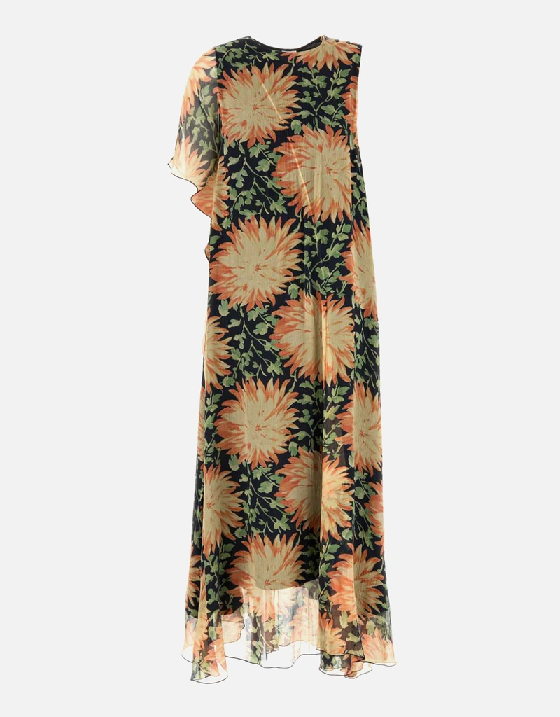 loewe silk dress Dress in silk Blue