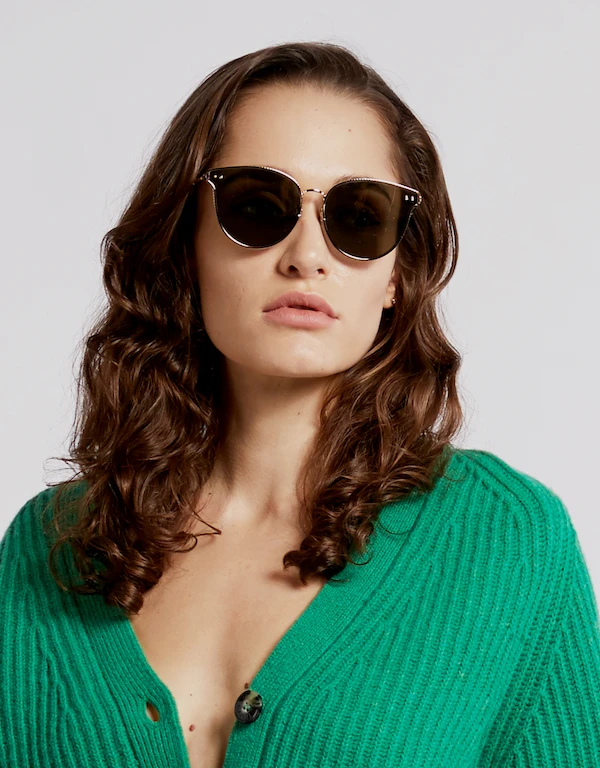 Bottega Veneta Mirrored Cat-eye Sunglasses
