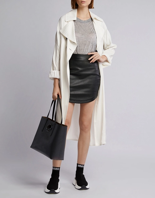 Toliss Leather Mini Skirt