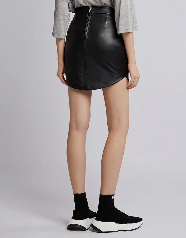 IRO Toliss Leather Mini Skirt
