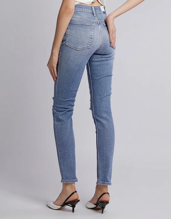 Re/done Ultra High-rise Comfort Stretch Distressed Skinny  Jeans