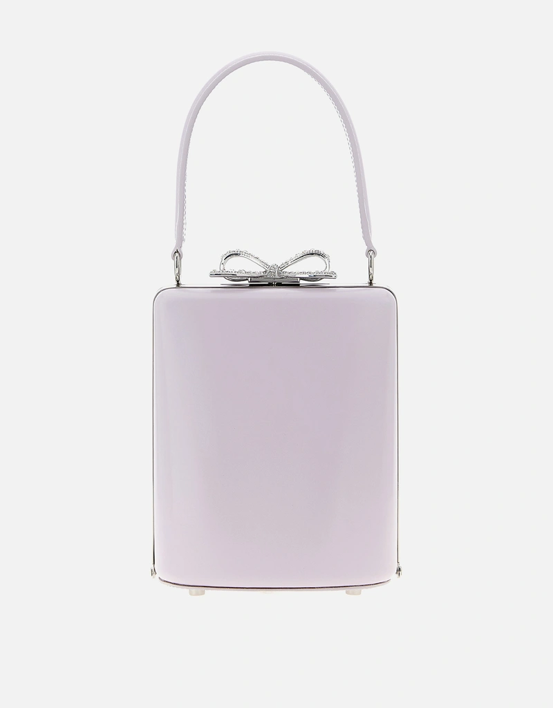 Self-Portrait Mini Leather Bow Clasp Handbag () IFCHIC.COM