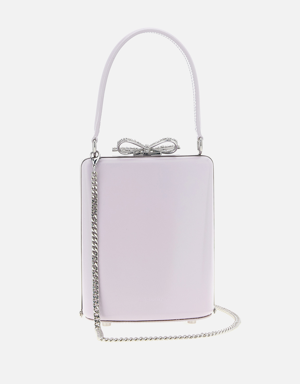 Self-Portrait Mini Leather Bow Clasp Handbag () IFCHIC.COM