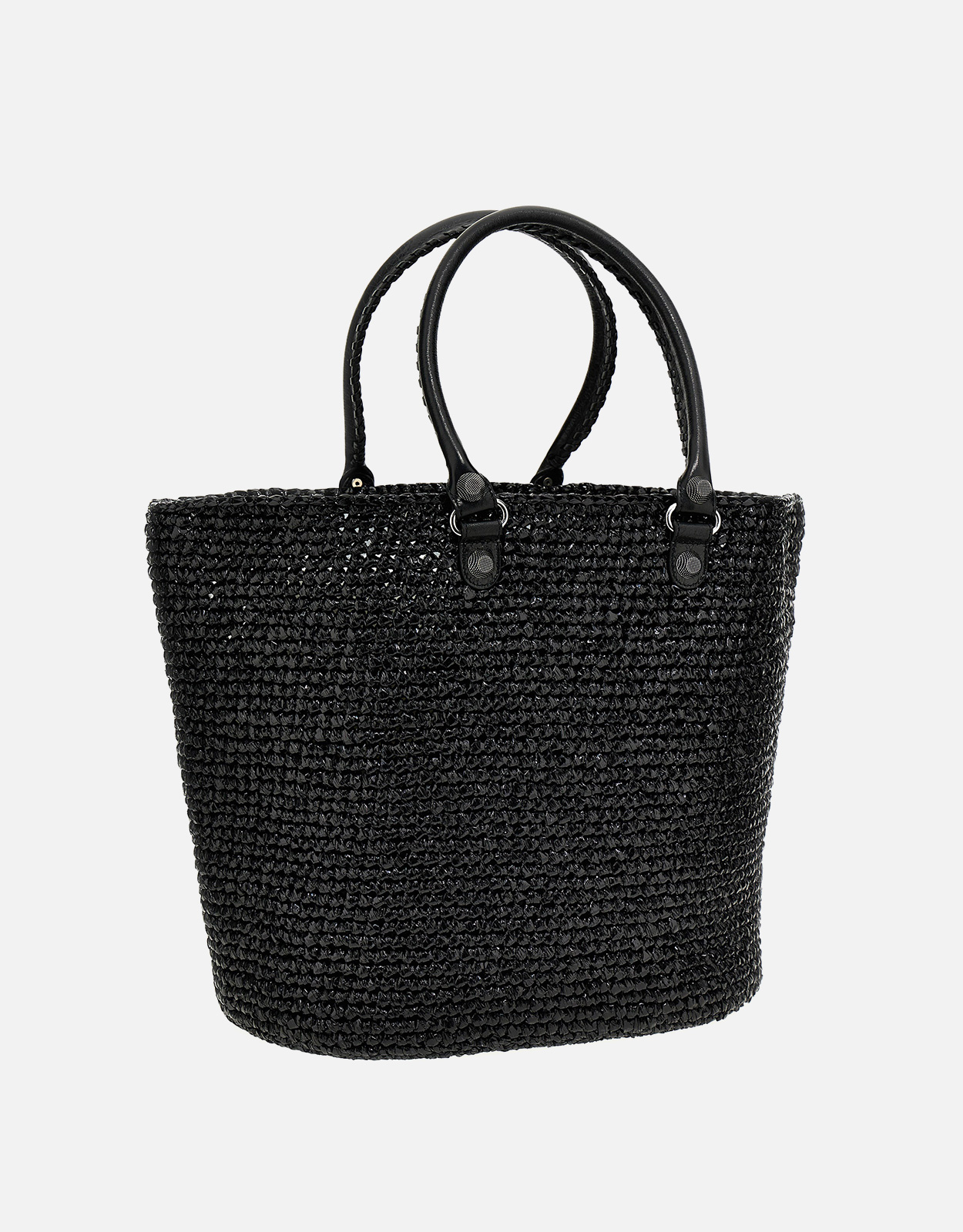 Balenciaga Raffia Large Le Cagole Panier Shopping Bag (Raffia Bags