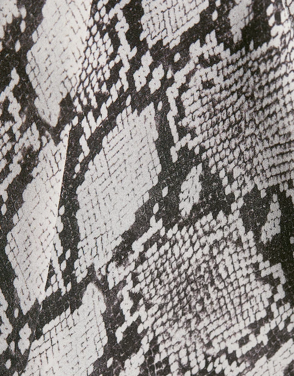 A.L.C. Noreen Snake-print Silk Blouse