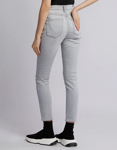 Olivia Exposed Fly High-rise Slim Ankle Skinny Jeans