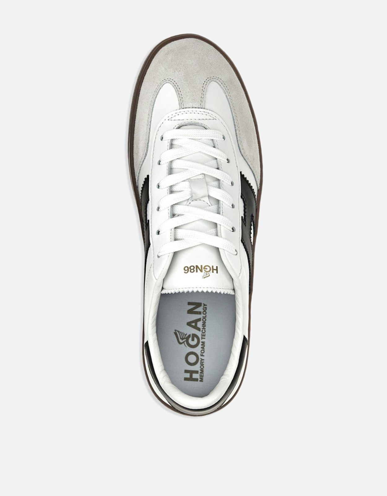 HOGAN レザースニーカー グリッター シルバー ホワイト EU37 HOGAN レザースニーカー グリッター シルバー ホワイト EU37 - メルカリ