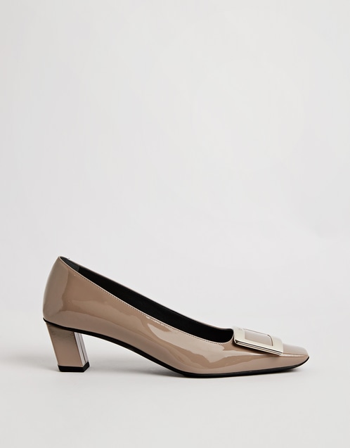 Roger Vivier Belle Vivier Patent Leather Metal Buckle キャット