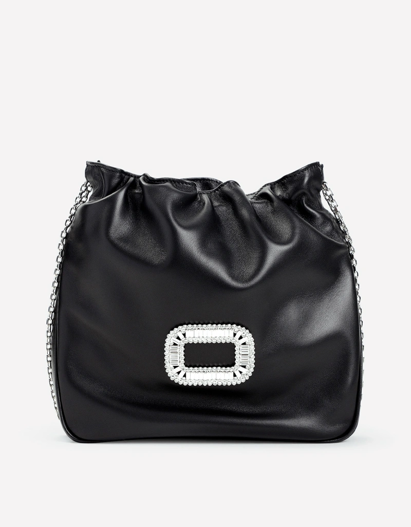 Roger Vivier ブラック ボディバッグ ROGER VIVIER Viv' Choc Me mini padded leather shoulder bag | NET-A