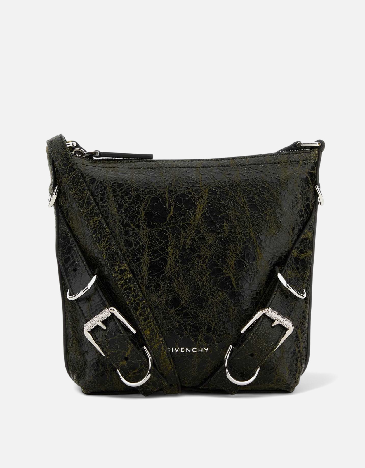 GIVENCHY PARIS ロゴパッチ メッセンジャーバッグ