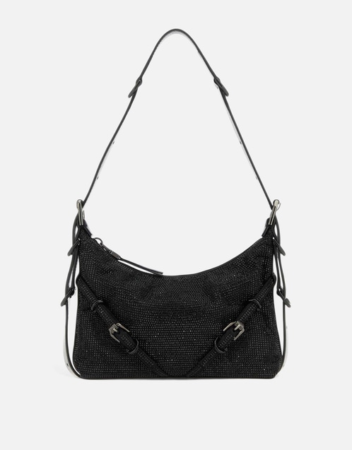Givenchy ブラックファブリックミニヴォユショルダーバッグ () IFCHIC.COM