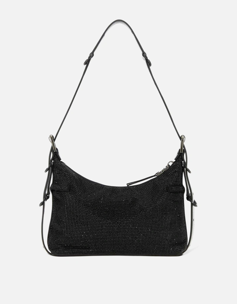 GIVENCHY ブラック ショルダーバッグ Givenchy ブラックファブリックミニヴォユショルダーバッグ () IFCHIC.COM